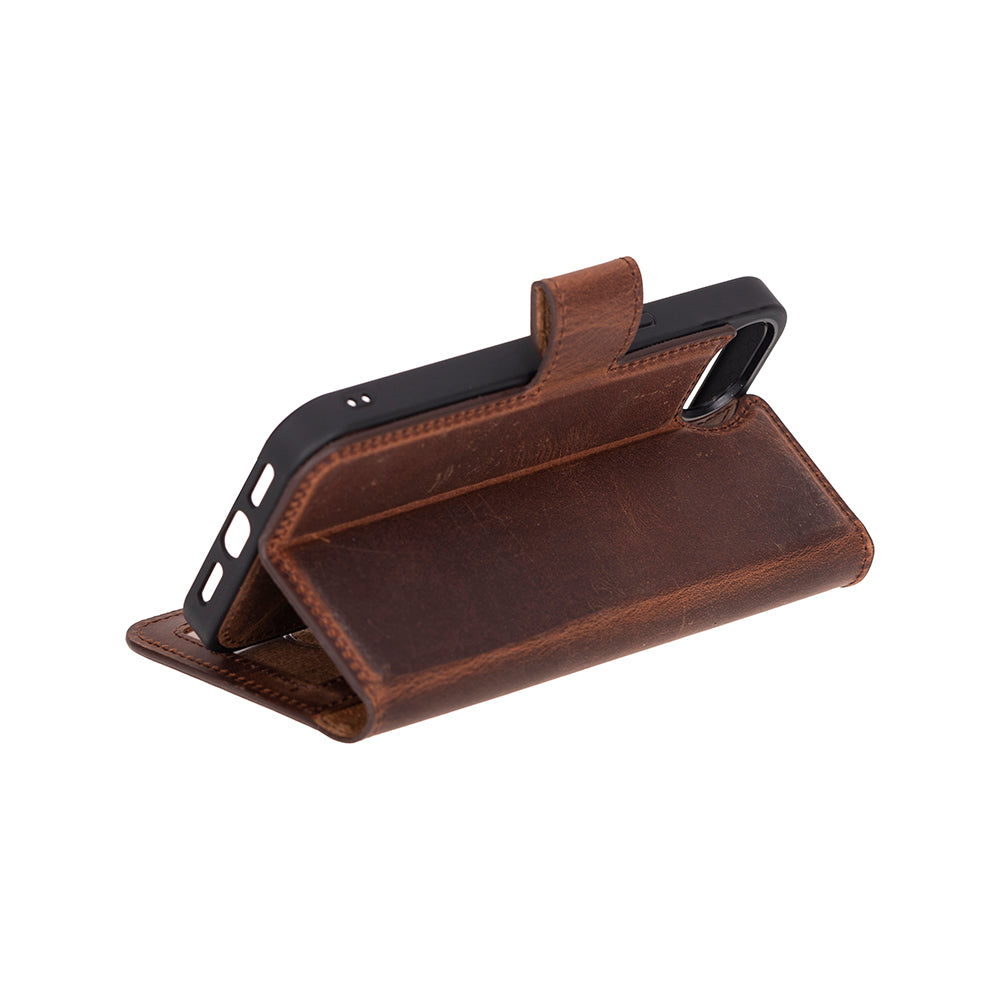 Magic I Phone 16 E Detachable Leather Wallet Case