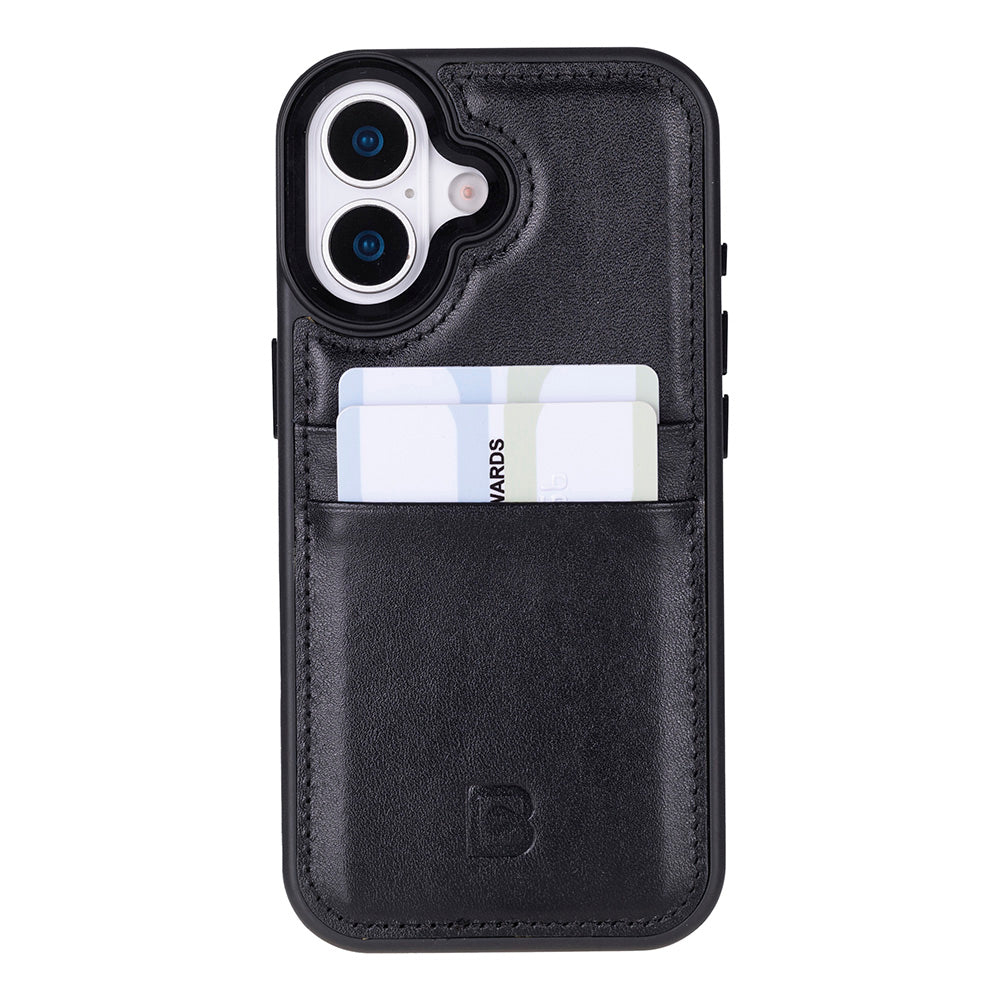 Flex Cover Leather iPhone 17 Case with Card Holder