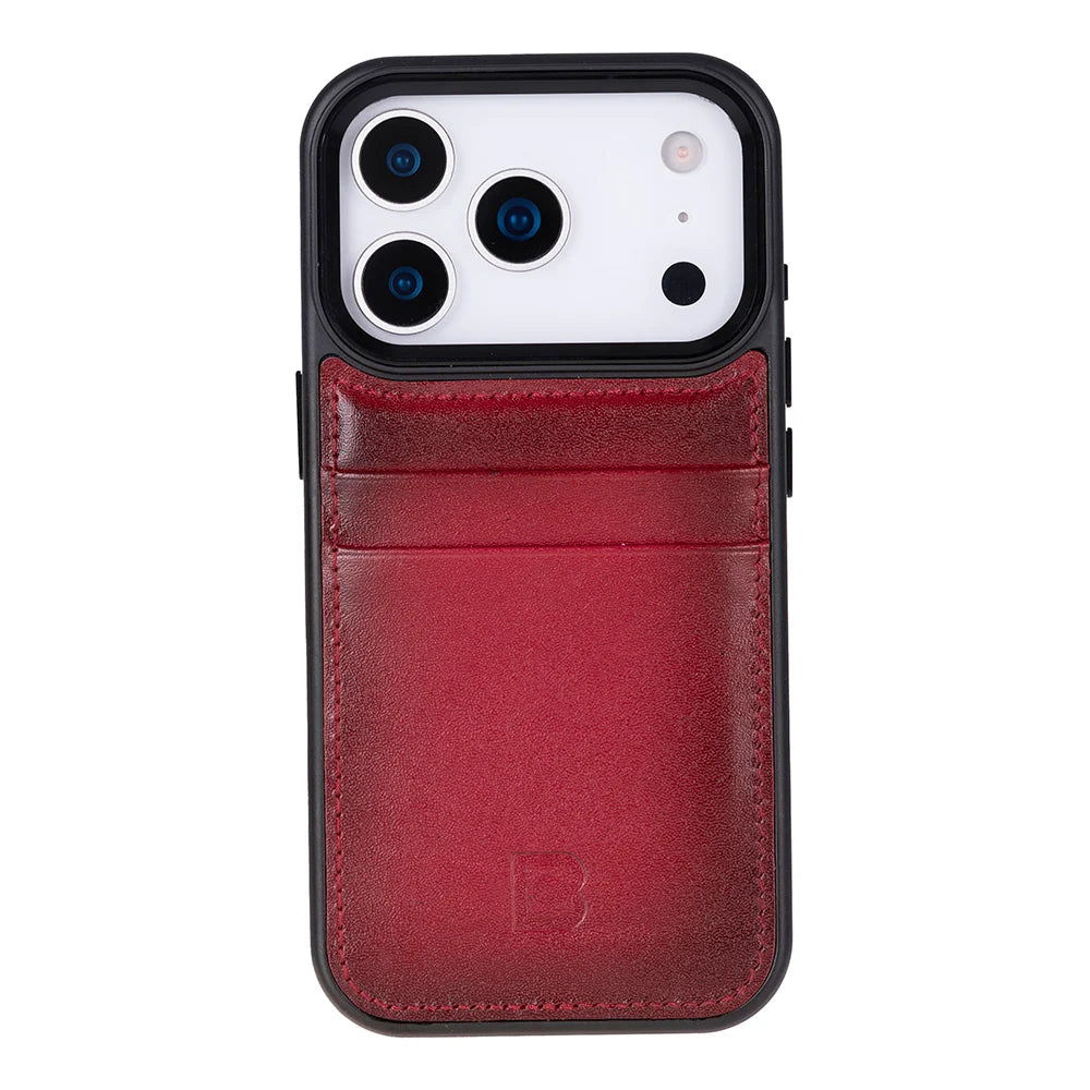 Flex Cover Leather iPhone 18 Pro / 17 Pro Case with Card Holder
