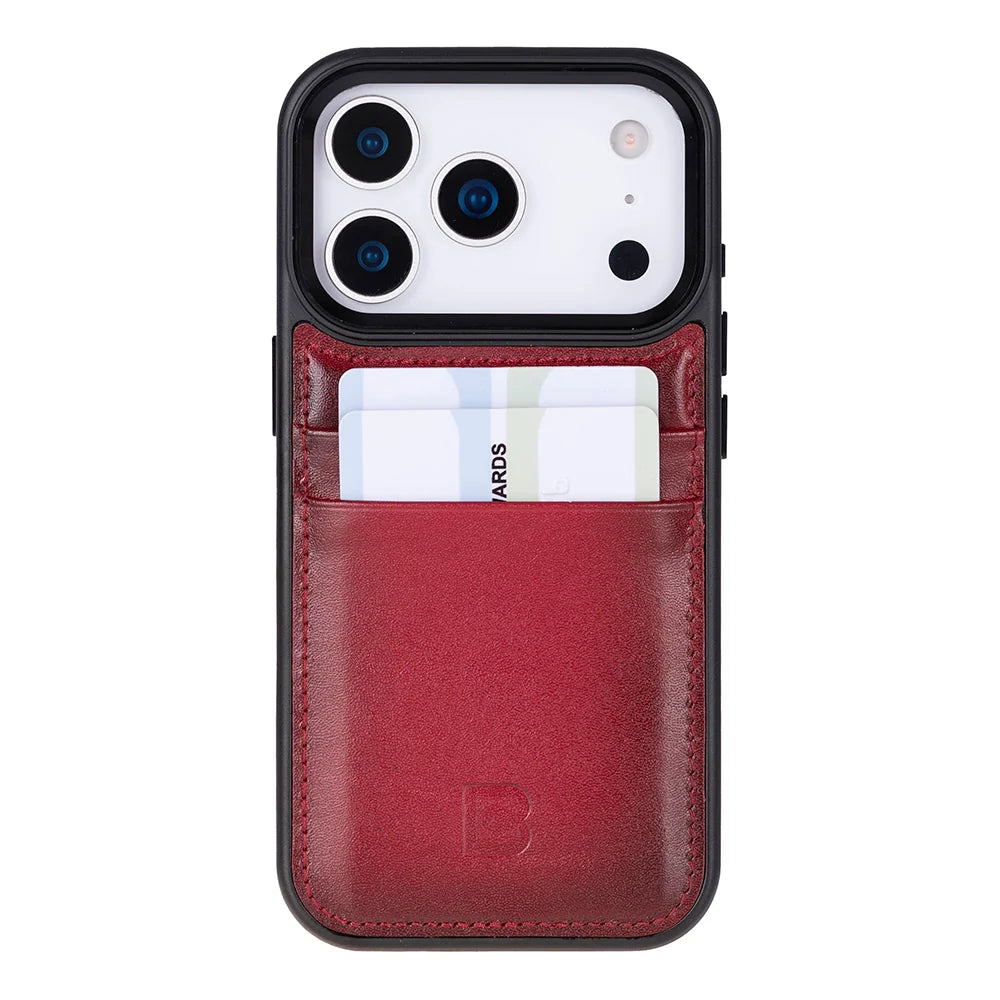 Flex Cover Leather iPhone 18 Pro / 17 Pro Case with Card Holder