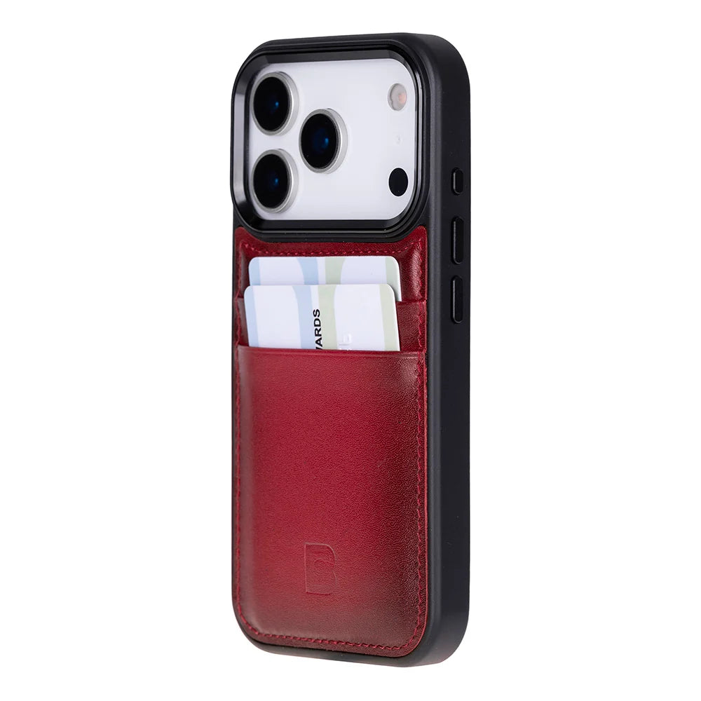 Flex Cover Leather iPhone 18 Pro / 17 Pro Case with Card Holder