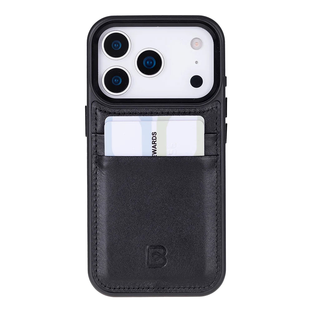 Flex Cover Leather iPhone 18 Pro / 17 Pro Case with Card Holder