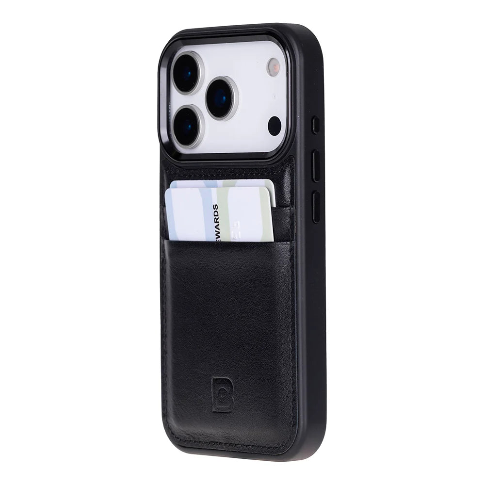 Flex Cover Leather iPhone 18 Pro / 17 Pro Case with Card Holder