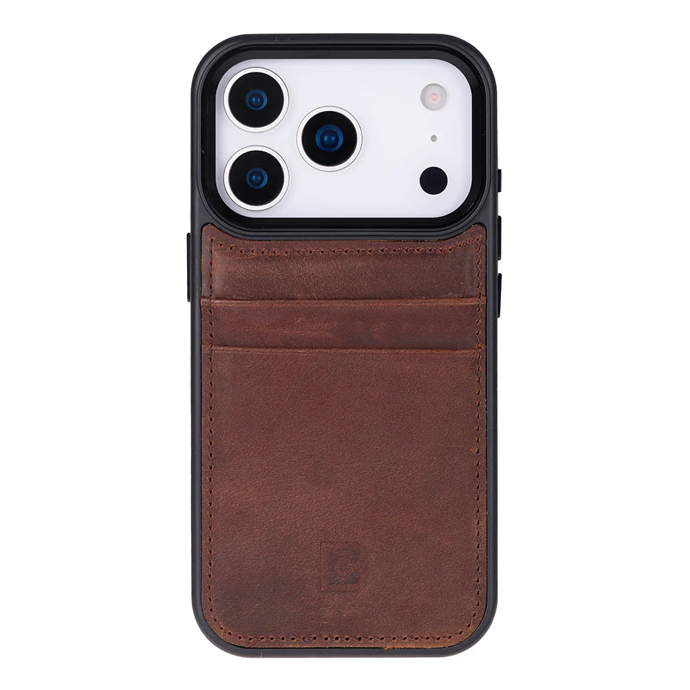 Flex Cover Leather iPhone 18 Pro / 17 Pro Case with Card Holder