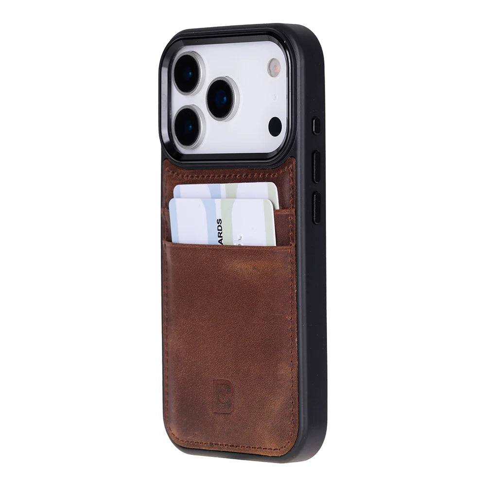 Flex Cover Leather iPhone 18 Pro / 17 Pro Case with Card Holder