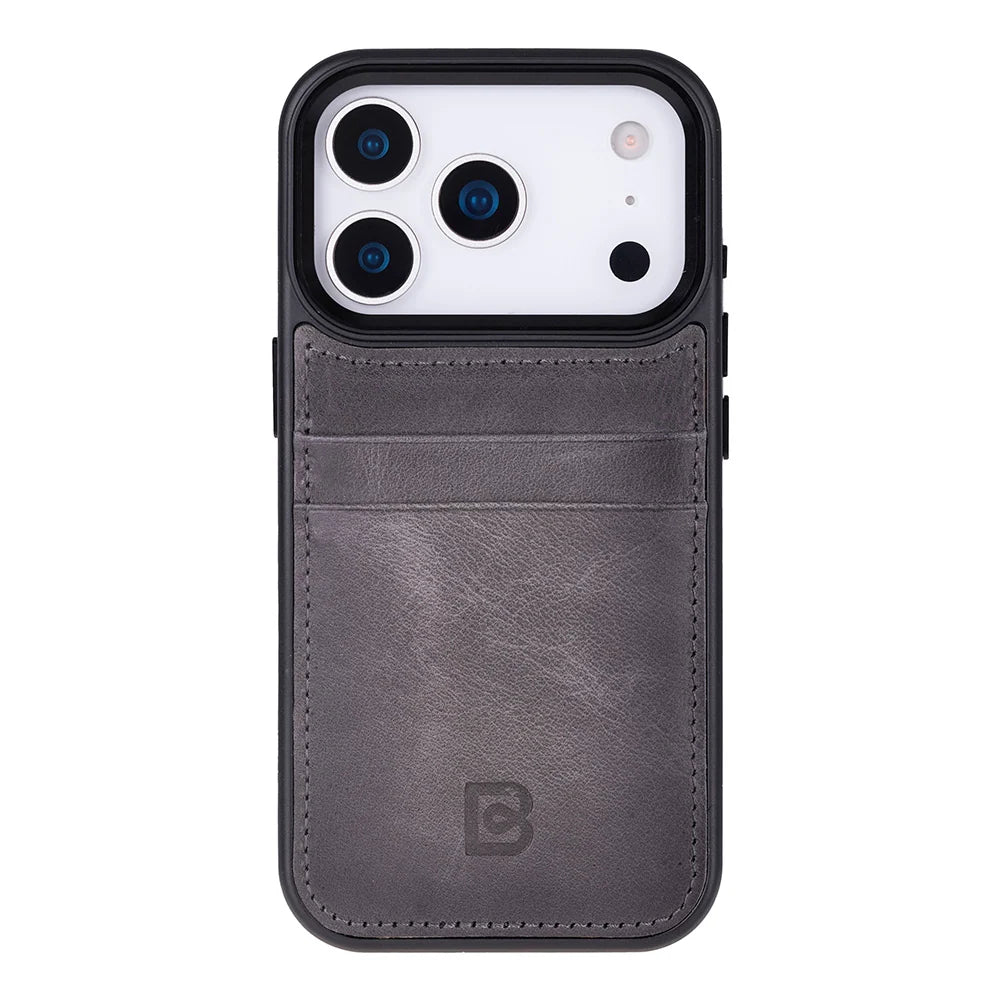 Flex Cover Leather iPhone 18 Pro / 17 Pro Case with Card Holder
