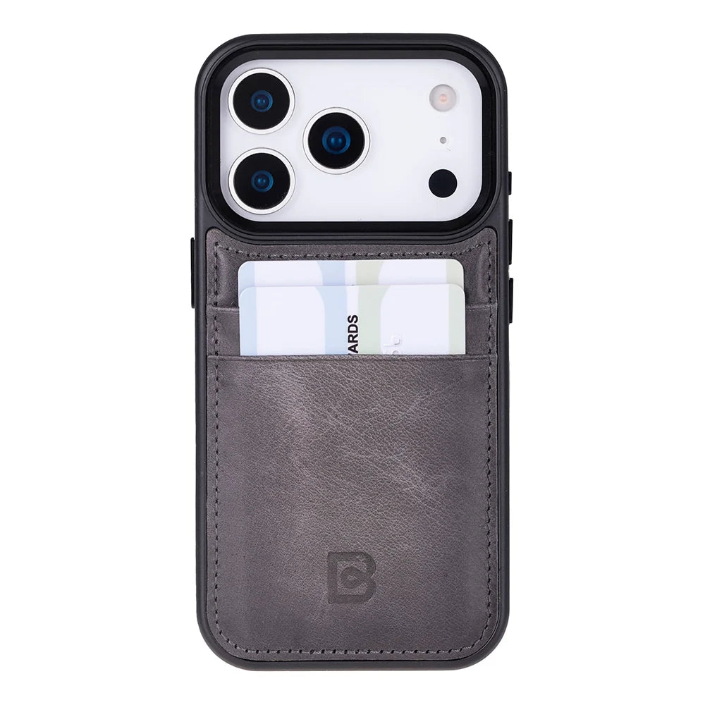 Flex Cover Leather iPhone 18 Pro / 17 Pro Case with Card Holder