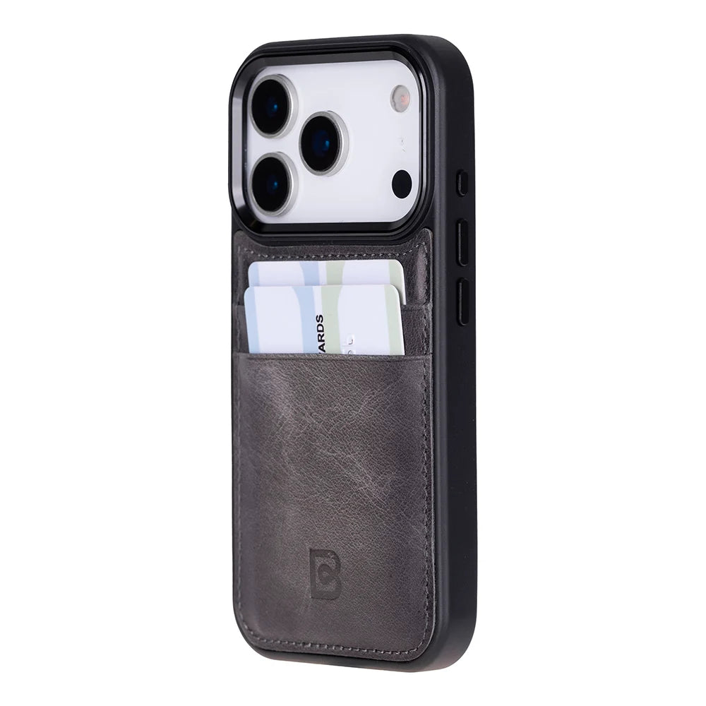 Flex Cover Leather iPhone 18 Pro / 17 Pro Case with Card Holder
