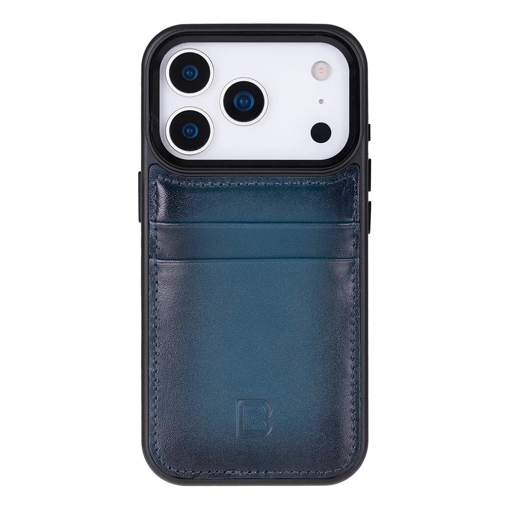 Flex Cover Leather iPhone 18 Pro / 17 Pro Case with Card Holder