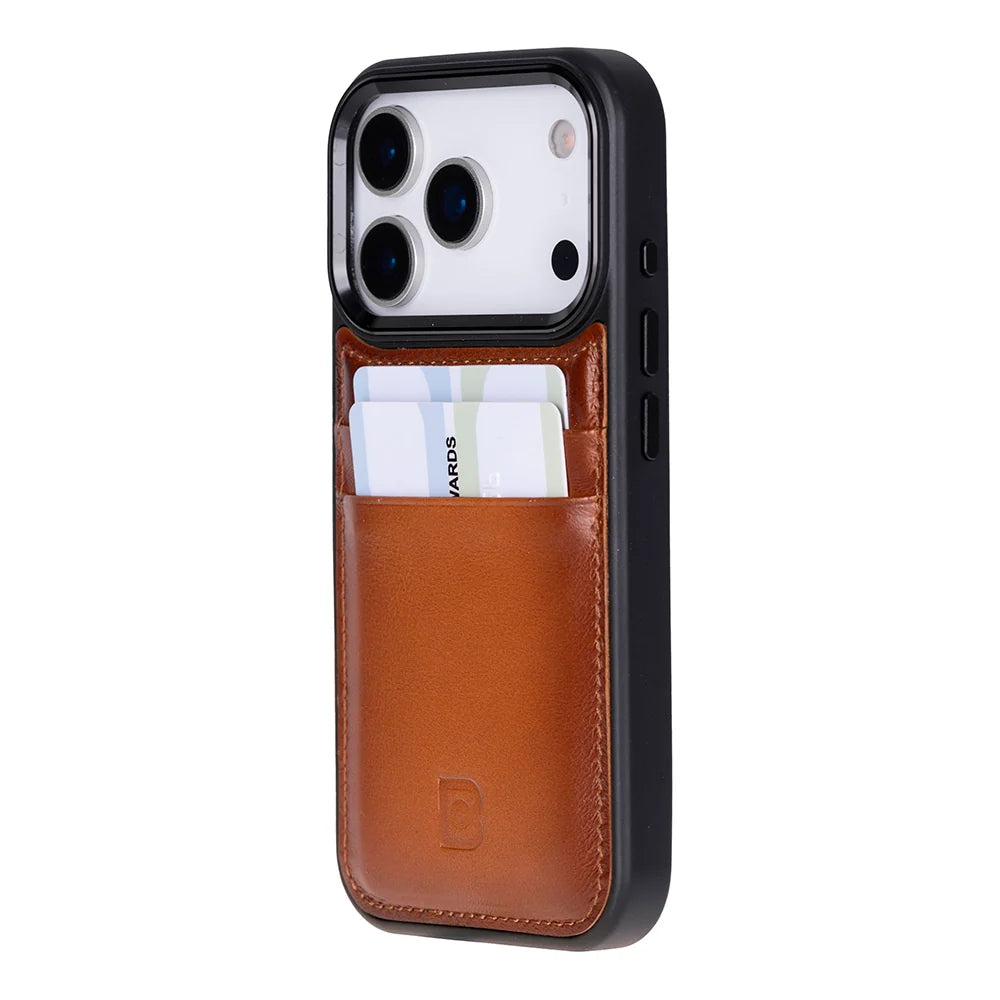 Flex Cover Leather iPhone 18 Pro / 17 Pro Case with Card Holder