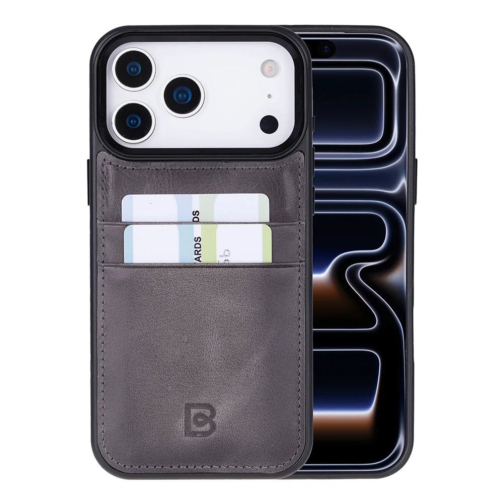 Flex Cover Leather iPhone 18 Pro Max / 17 Pro Max Case with Card Holder