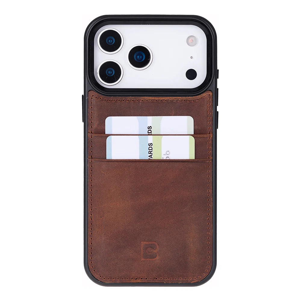 Flex Cover Leather iPhone 18 Pro Max / 17 Pro Max Case with Card Holder