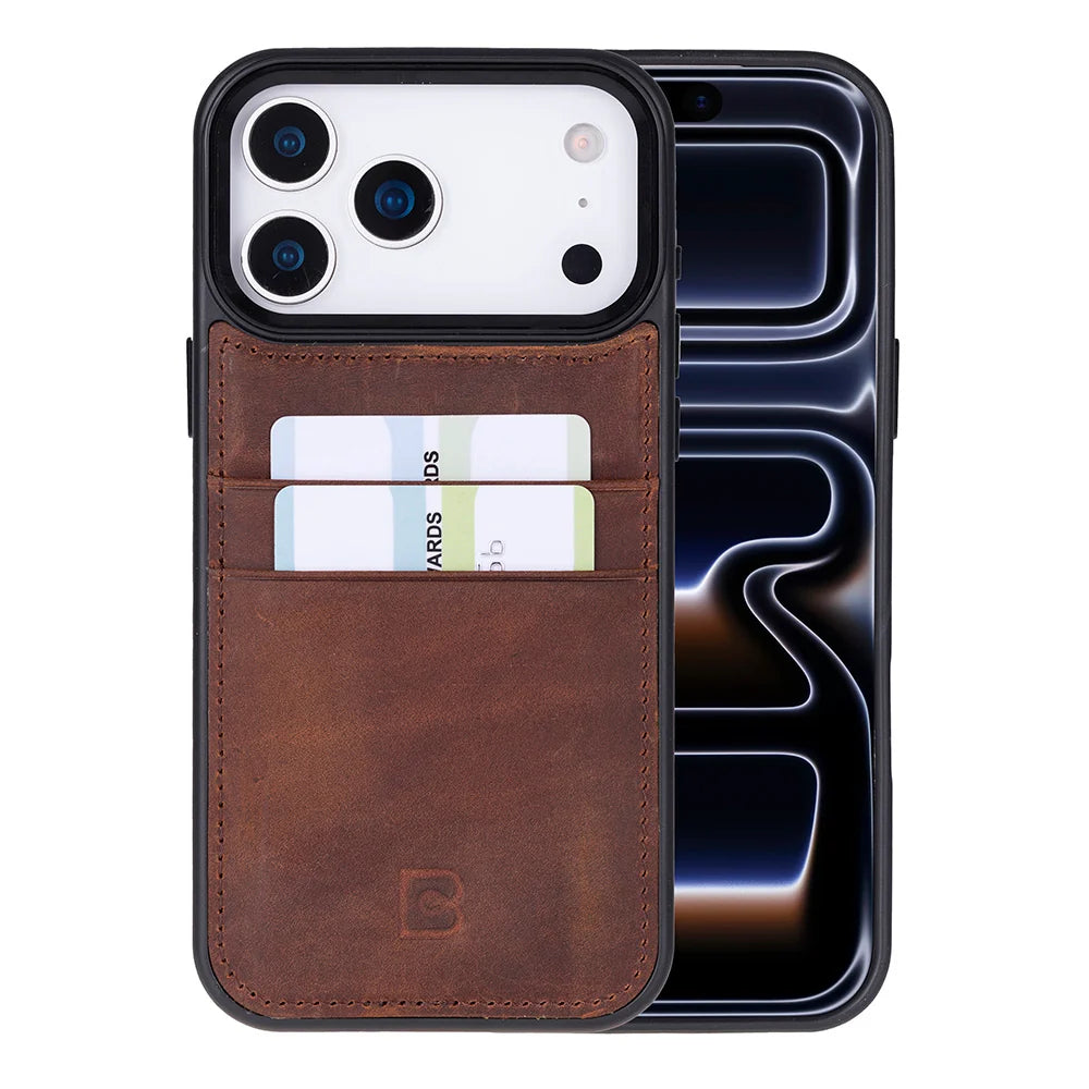 Flex Cover Leather iPhone 18 Pro Max / 17 Pro Max Case with Card Holder