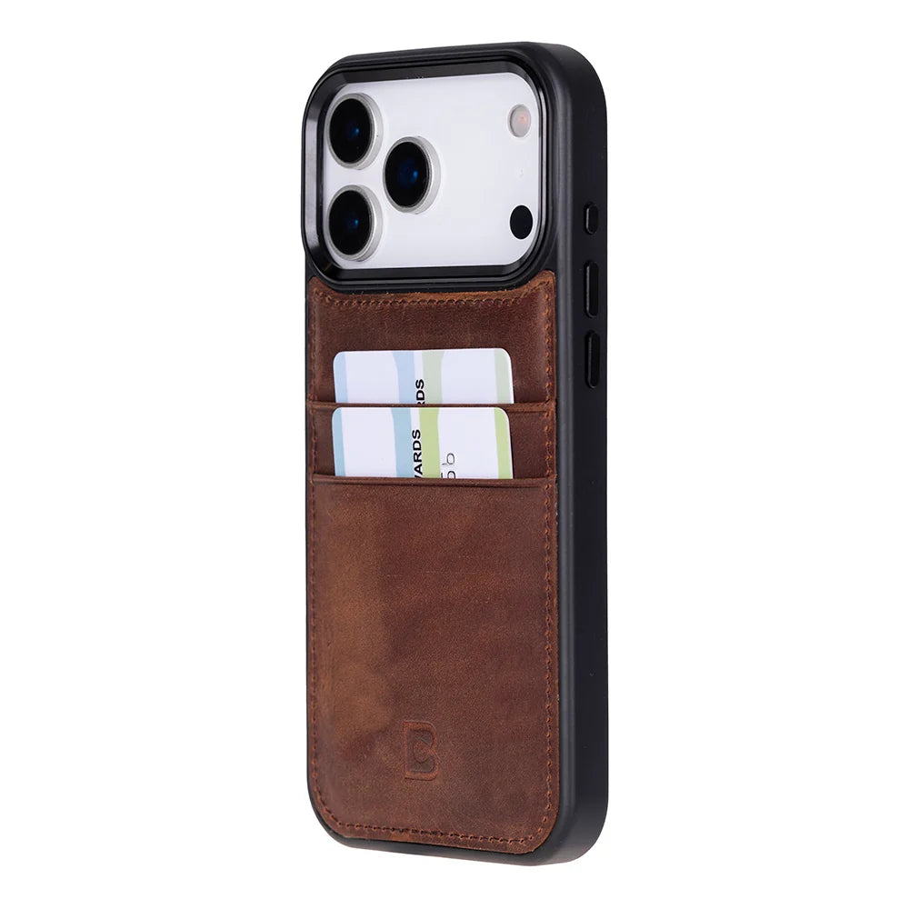 Flex Cover Leather iPhone 18 Pro Max / 17 Pro Max Case with Card Holder