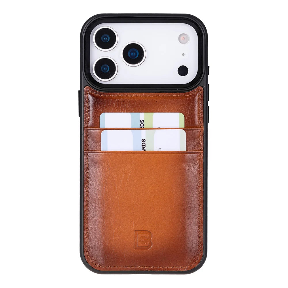 Flex Cover Leather iPhone 18 Pro Max / 17 Pro Max Case with Card Holder