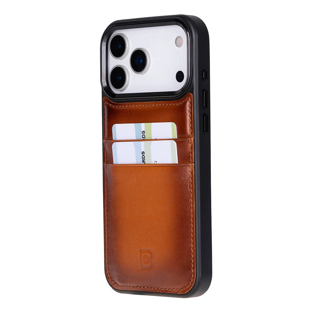 Flex Cover Leather iPhone 18 Pro Max / 17 Pro Max Case with Card Holder