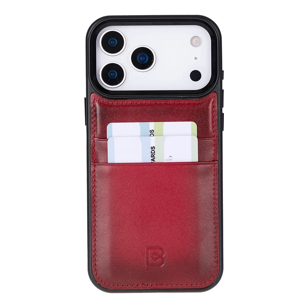 Flex Cover Leather iPhone 18 Pro Max / 17 Pro Max Case with Card Holder