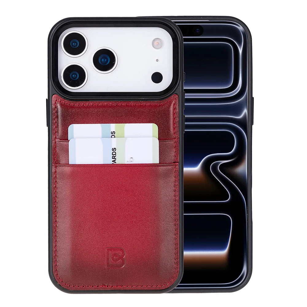 Flex Cover Leather iPhone 18 Pro Max / 17 Pro Max Case with Card Holder