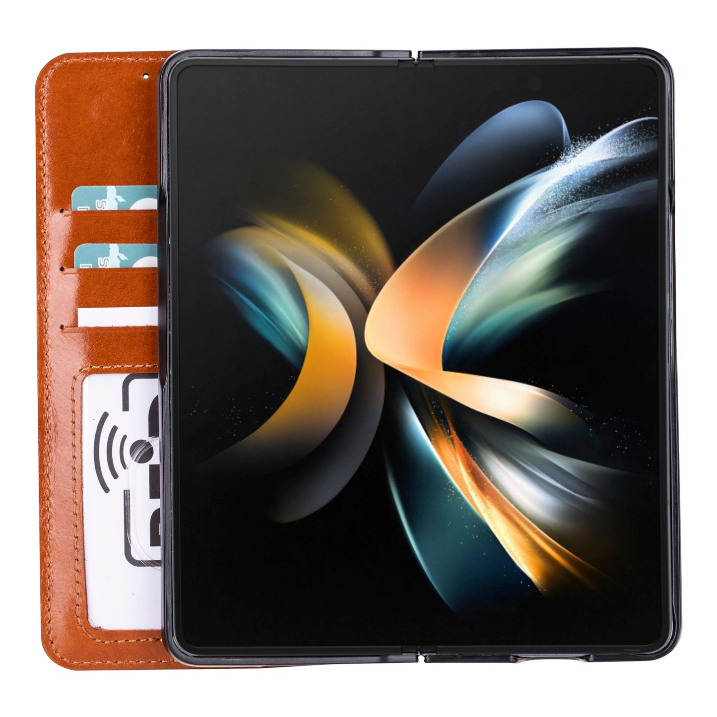 Wallet Id Leather Samsung Galaxy Z Fold 5 Folio Case