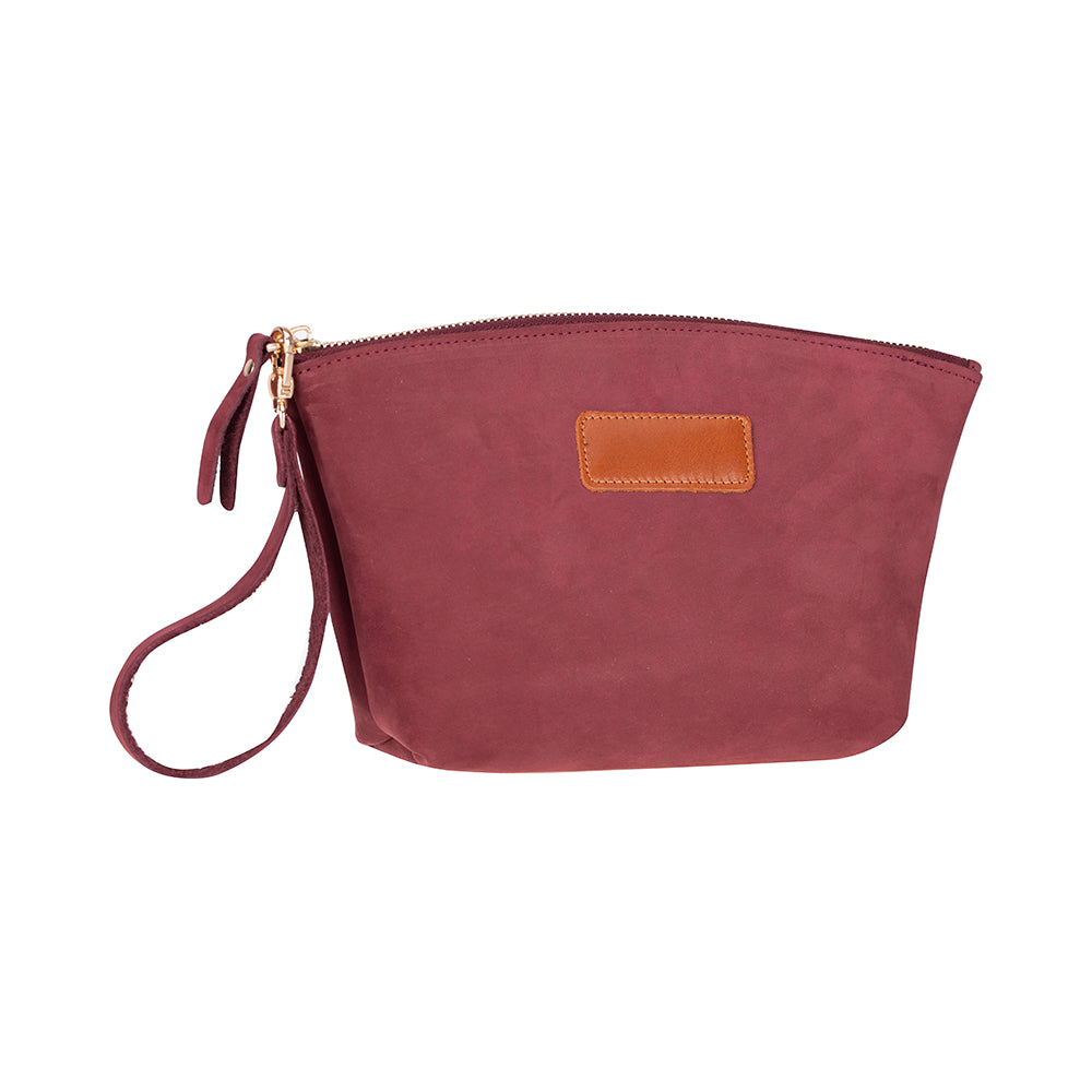 Luna Leather Makeup Bag