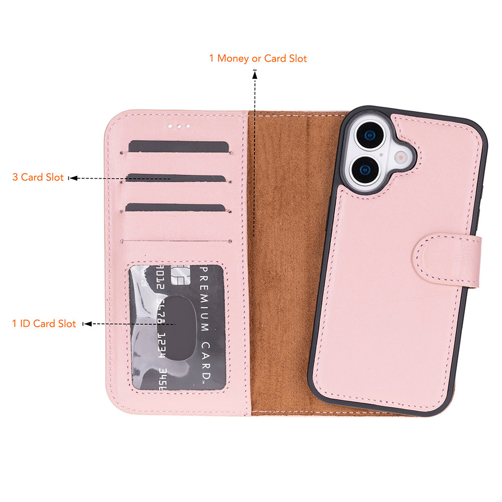 Magic I Phone 17 Leather Detachable Wallet Case