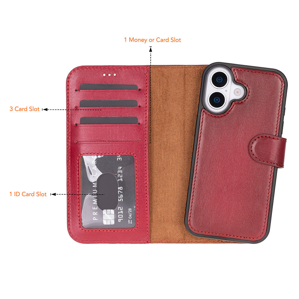Magic I Phone 17 Leather Detachable Wallet Case