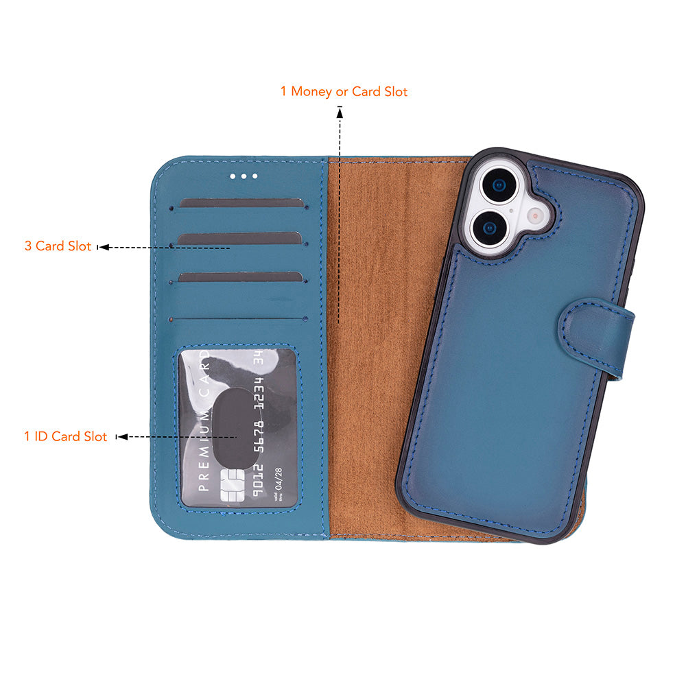 Magic I Phone 17 Leather Detachable Wallet Case