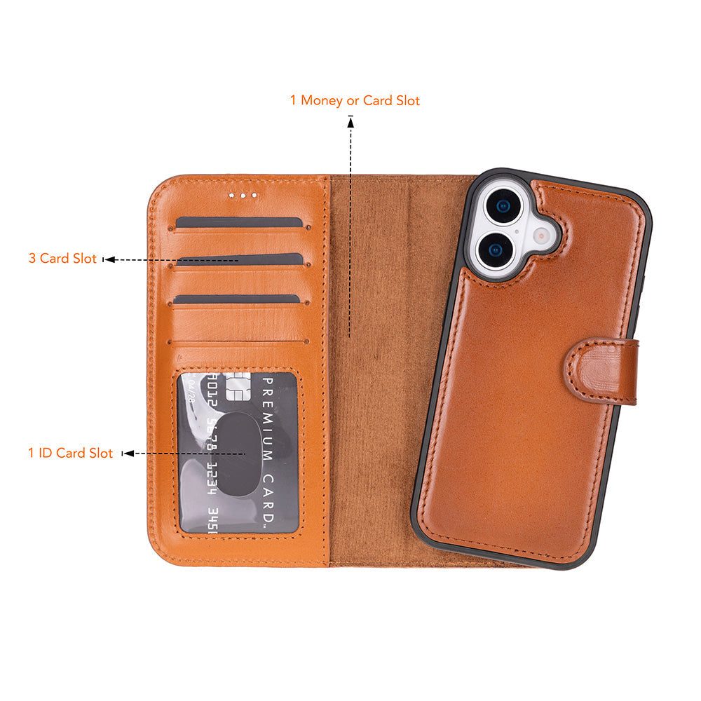 Magic I Phone 17 Leather Detachable Wallet Case