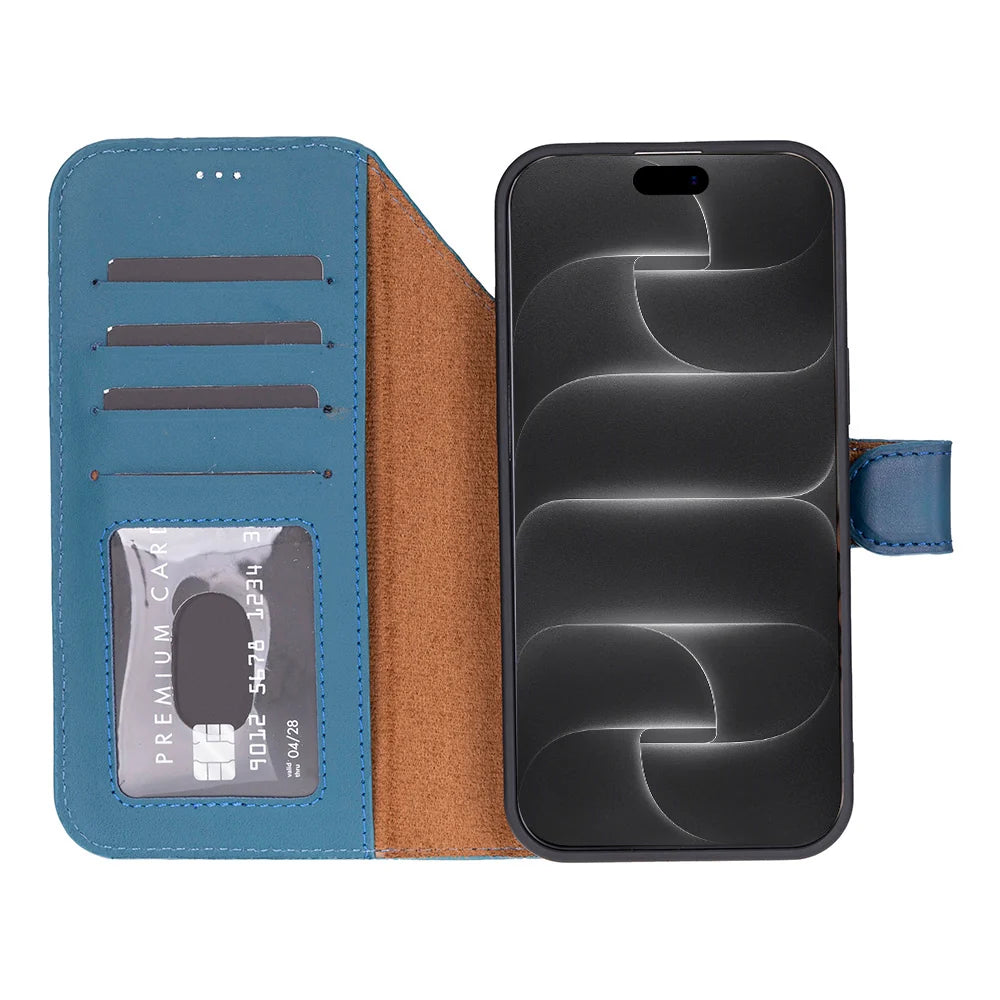 Sengul Genuine Leather Wallet Case for iPhone 18 Pro Max