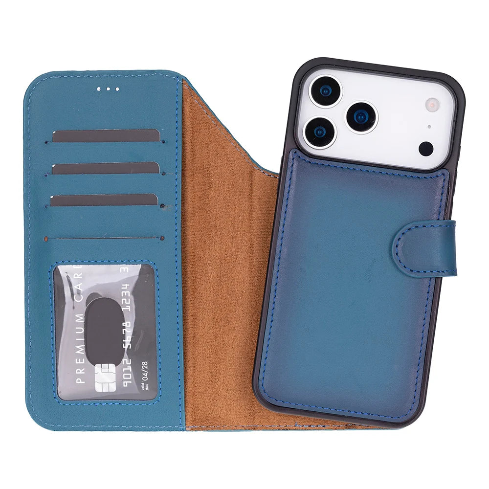 Sengul Genuine Leather Wallet Case for iPhone 18 Pro