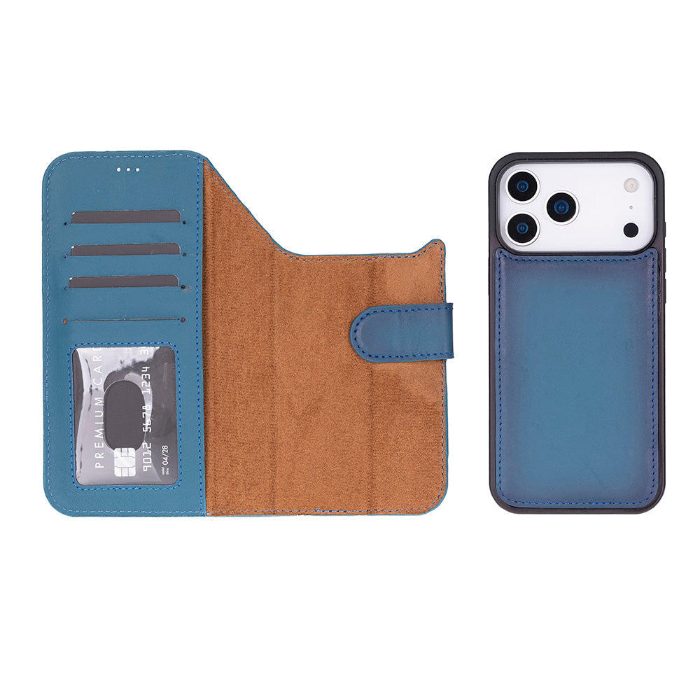 Magic I Phone 17 Pro Max Leather Detachable Wallet Case