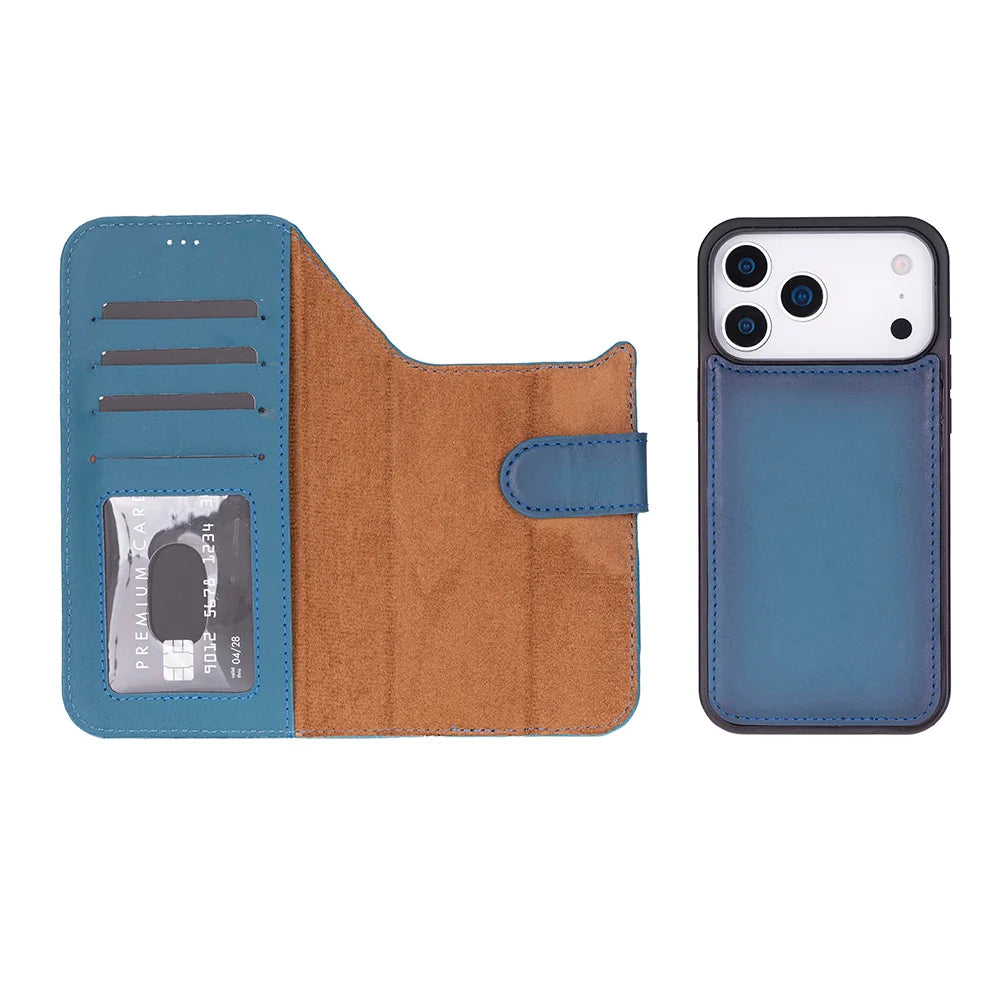 Sengul Genuine Leather Wallet Case for iPhone 18 Pro