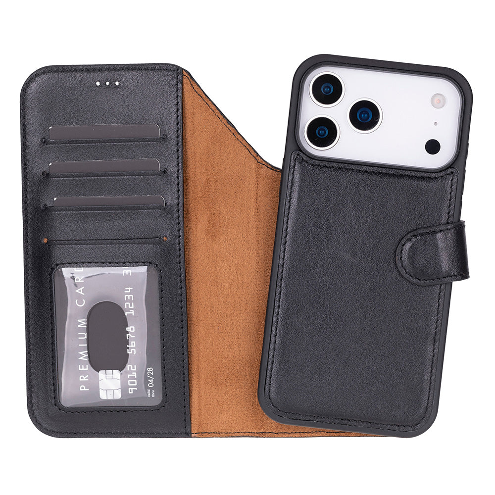 Magic I Phone 17 Pro Max Leather Detachable Wallet Case