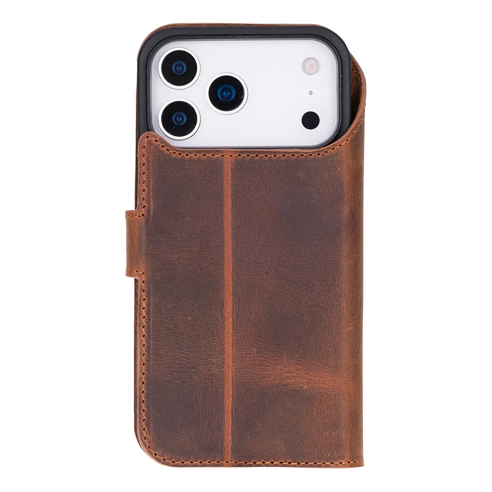 Magic iPhone 18 Pro / 17 Pro Detachable Leather Wallet Case