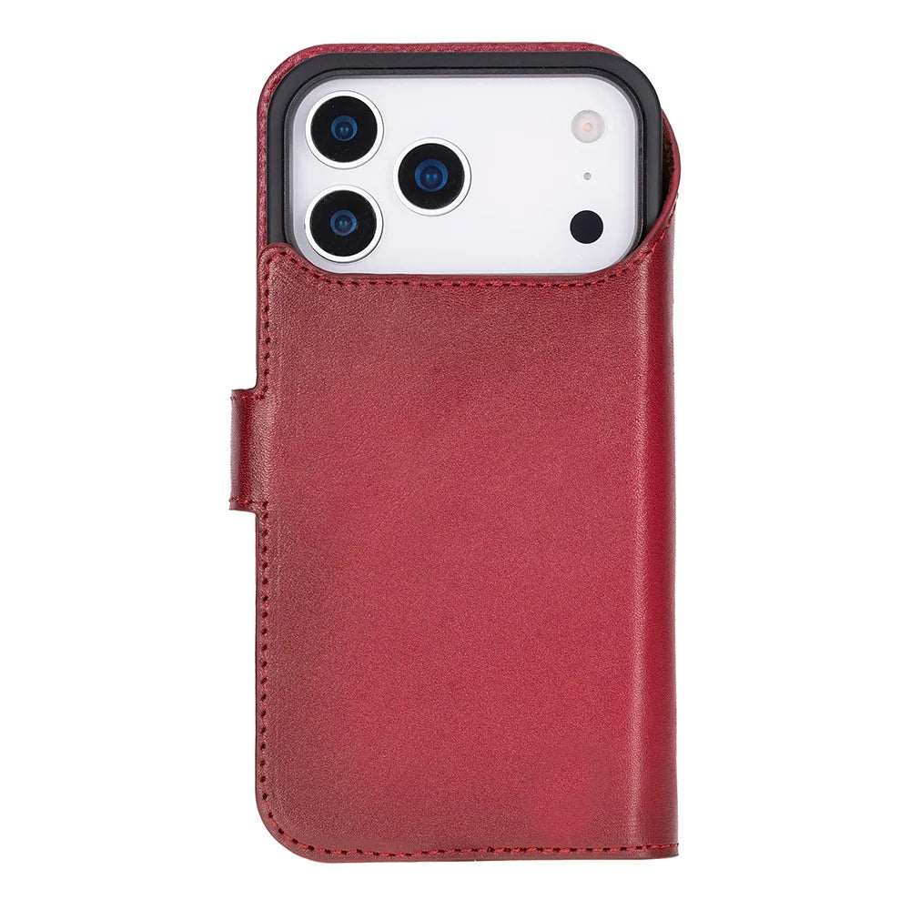 Magic iPhone 18 Pro Max / 17 Pro Max Detachable Leather Wallet Case