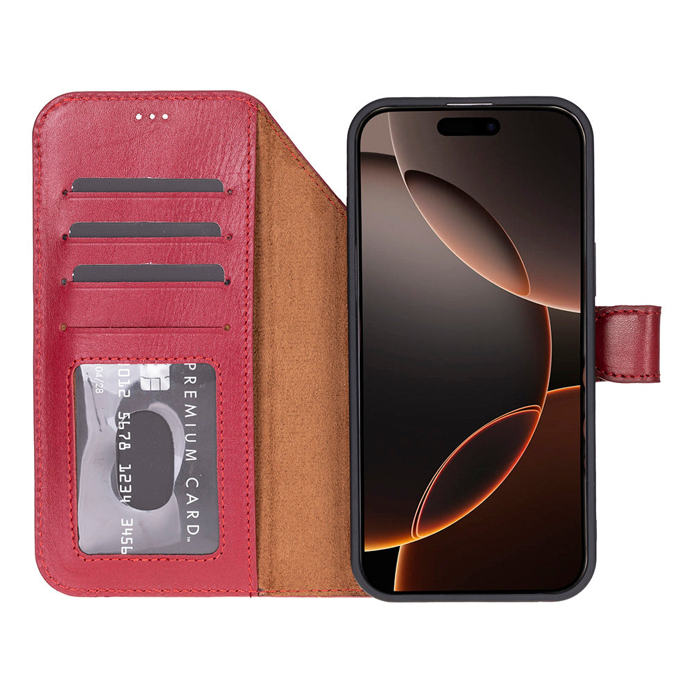 Magic I Phone 17 Pro Max Leather Detachable Wallet Case