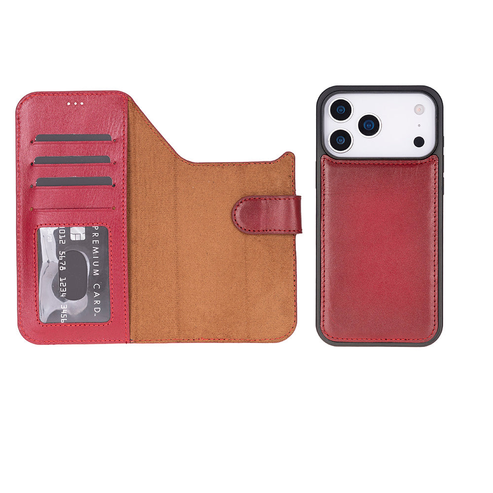 Magic I Phone 17 Pro Leather Detachable Wallet Case