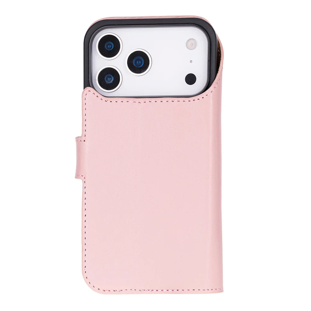 Sengul Genuine Leather Wallet Case for iPhone 18 Pro