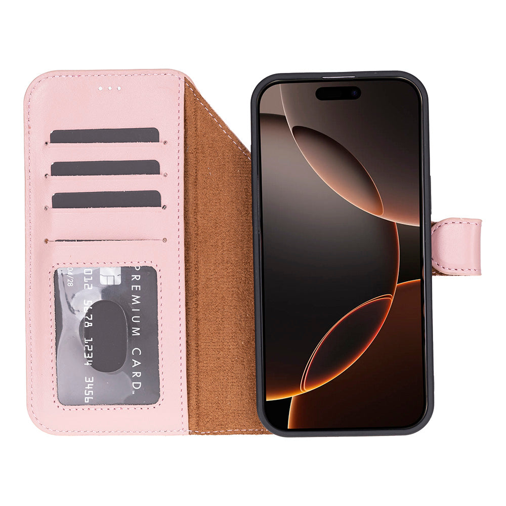 Magic I Phone 17 Pro Leather Detachable Wallet Case
