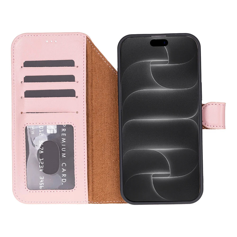 Sengul Genuine Leather Wallet Case for iPhone 18 Pro Max