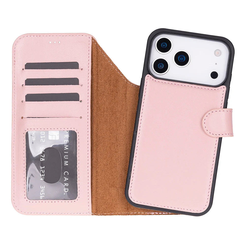 Sengul Genuine Leather Wallet Case for iPhone 18 Pro Max