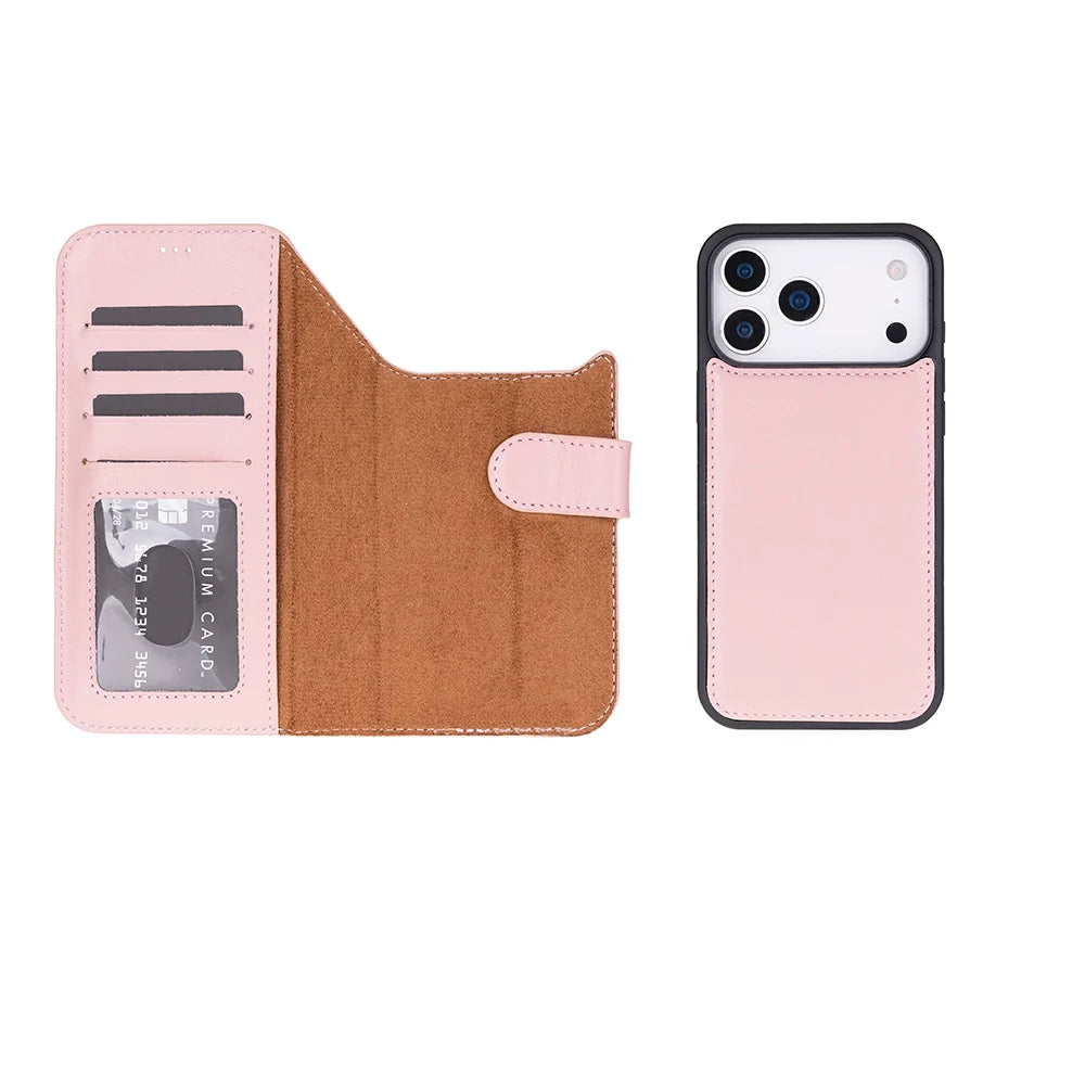Sengul Genuine Leather Wallet Case for iPhone 18 Pro Max