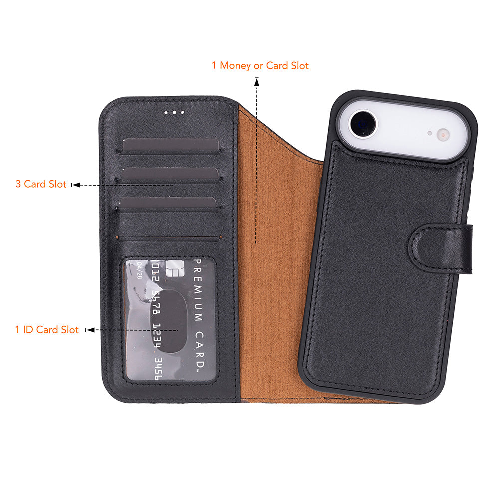 Magic I Phone 17 Air Leather Detachable Wallet Case