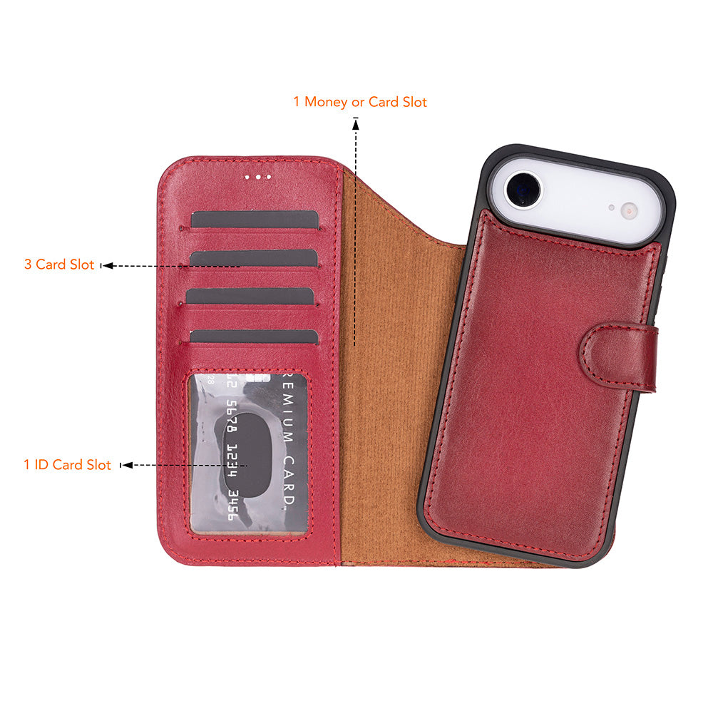 Magic I Phone 17 Air Leather Detachable Wallet Case