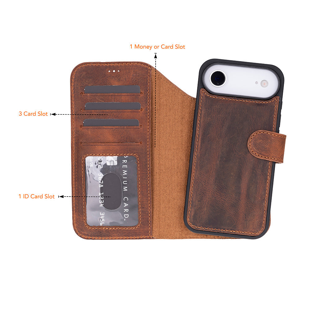 Magic I Phone 17 Air Leather Detachable Wallet Case