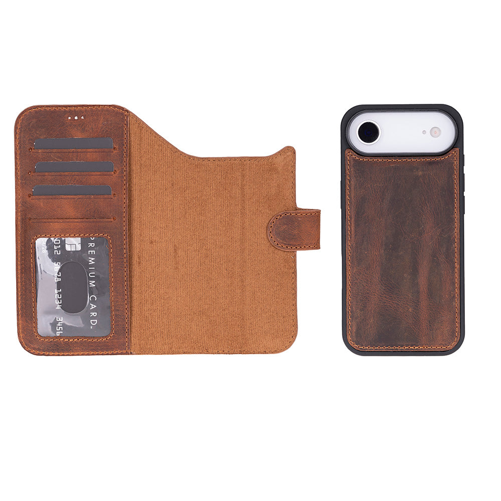 Magic I Phone 17 Air Leather Detachable Wallet Case