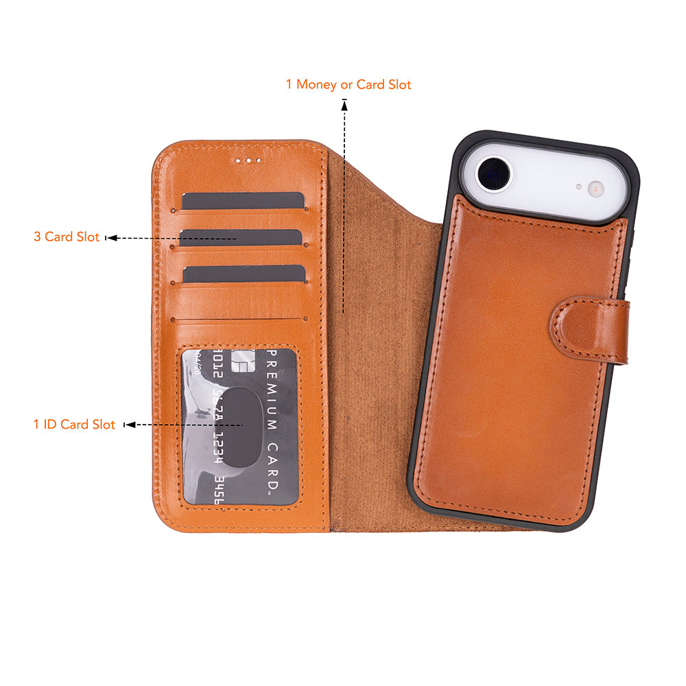 Magic I Phone 17 Air Leather Detachable Wallet Case