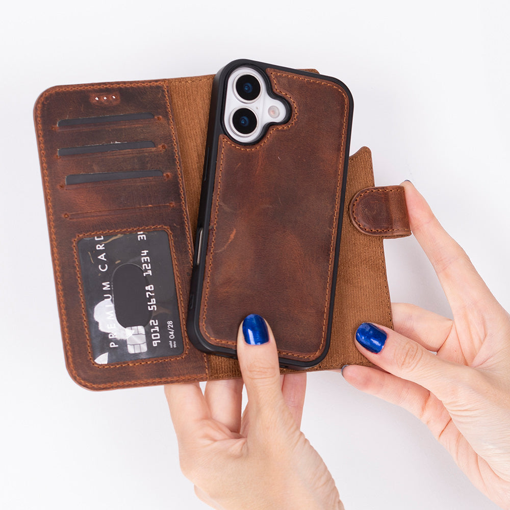 Magic I Phone 17 Leather Detachable Wallet Case