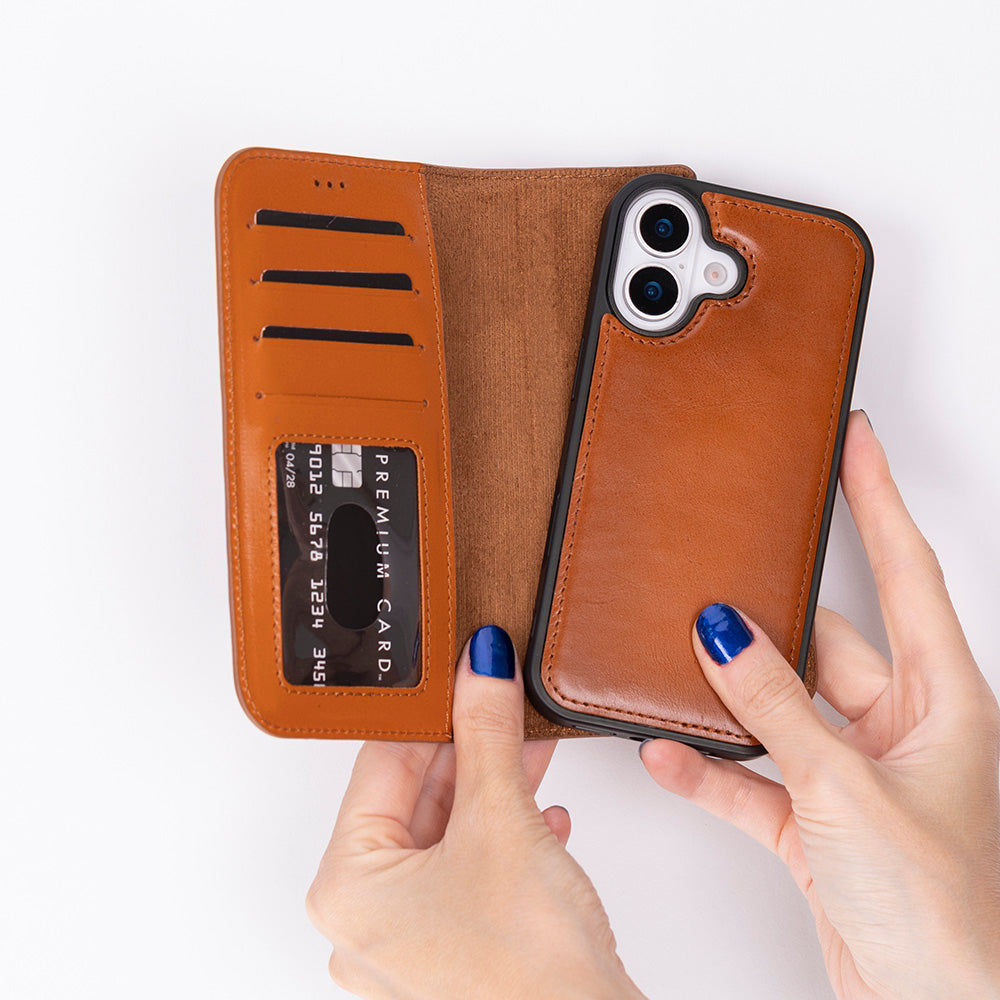Magic I Phone 17 Leather Detachable Wallet Case