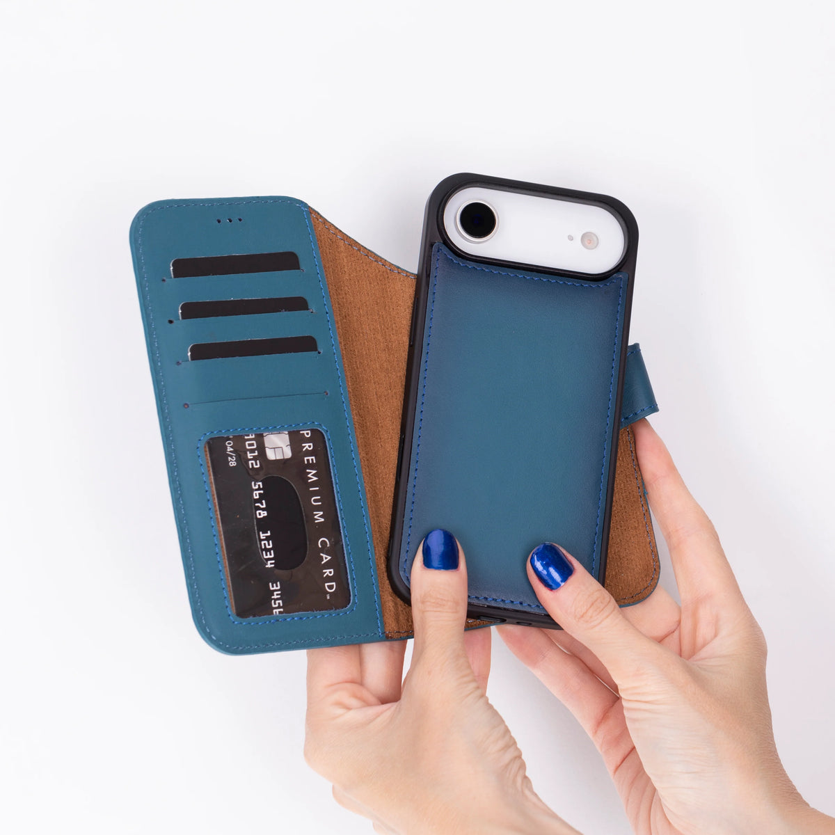 Magic iPhone 17 Air Detachable Leather Wallet Case